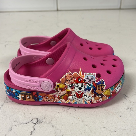 Crocs FunLab Paw Patrol Band Kids Clog - Fuchsia Size 7 - Picture 11 of 15